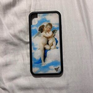 Wildflowers Angelic Sky Phone Case - Blue and White